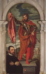 St. Demetrius and a Donor from the Ghisi Family